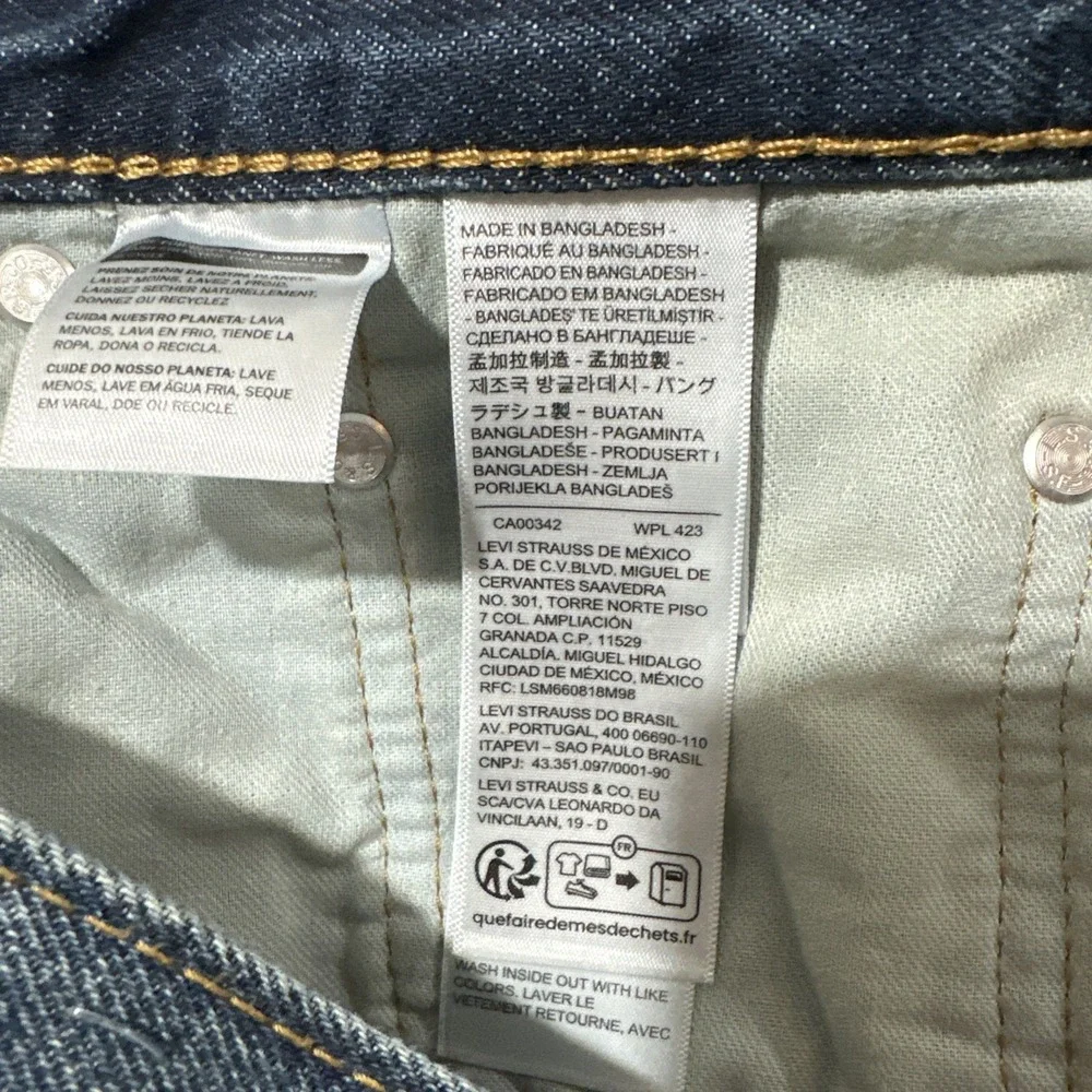 Levi's 578 Men's‎ Jeans Size 32 Baggy Denim Med Wash Blue High Rise Straight Leg